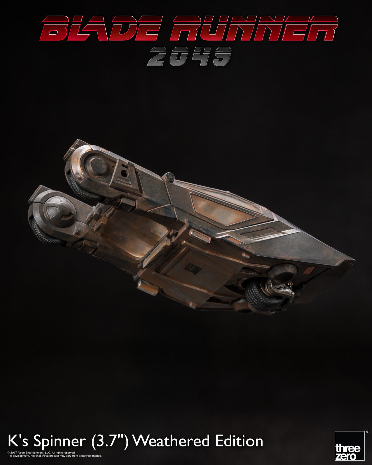 threezero Blade Runner 2049 K's Spinner Weathered Edition Exclusive Police Spinner Model - View 11