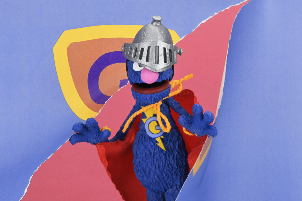 NECA Sesame Street Ultimate Super Grover Plastic Action Figure - View 19