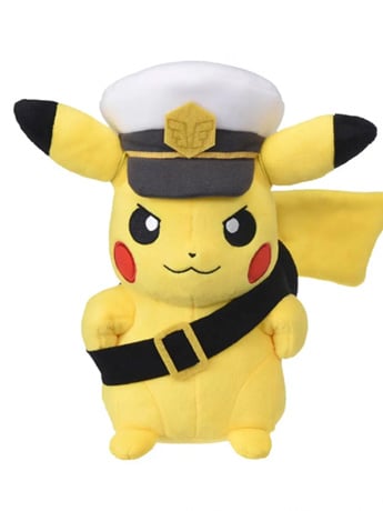 Takara Tomy Pokemon Captain Pikachu (With Goggles Ver.) Soft Plush, 9.05-Inch