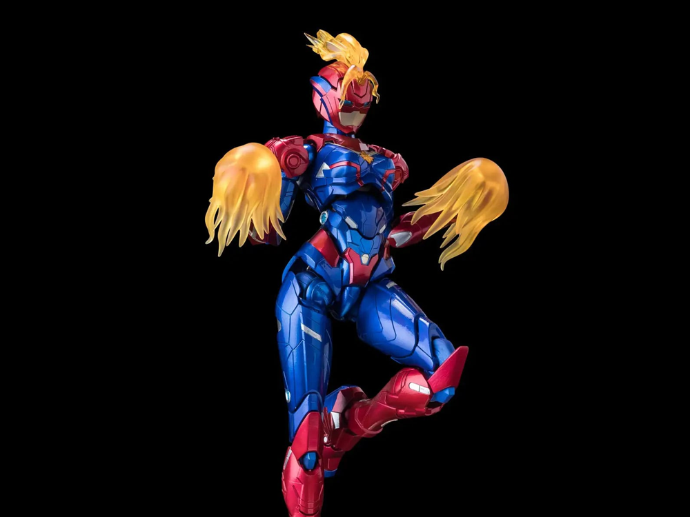 Sentinel Marvel Fighting Armor Captain Marvel Action Figure, 6.5-Inch - View 2
