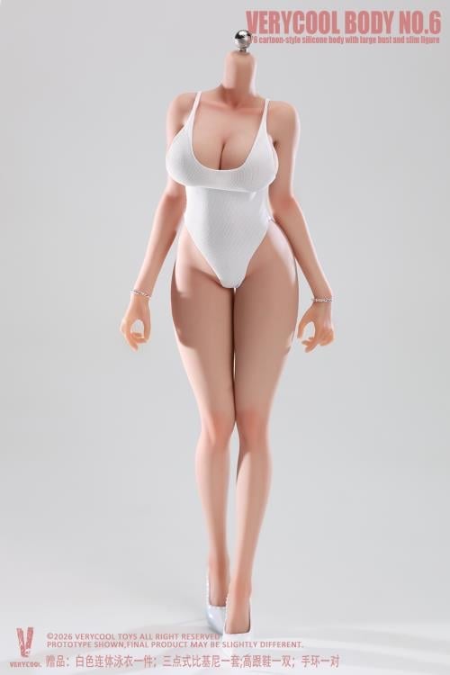 Very Cool Female Body No.6 Voluptuous Physique (Ver. C) 1/6 Scale Silicone Figure - View 21