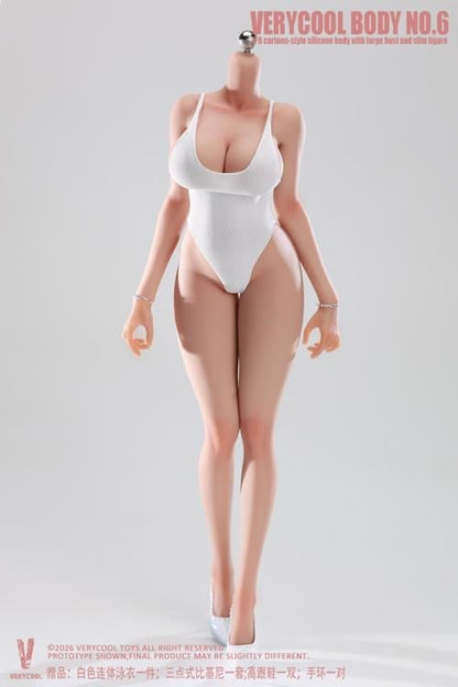 Very Cool Female Body No.6 Voluptuous Physique (Ver. C) 1/6 Scale Silicone Figure - View 21