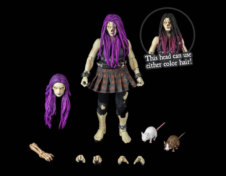Four Horsemen Graveyard Zombies Rocker (Female) Zombie Action Figure - View 9