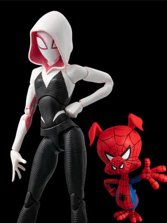 Sentinel Spider-Man: Into the Spider-Verse SV-Action Spider-Gwen and Spider-Ham Plastic Figure Set