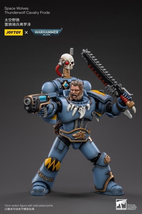 JoyToy Warhammer 40K Space Wolves Thunderwolf Cavalry Frode 1/18 Scale Figure - View 5