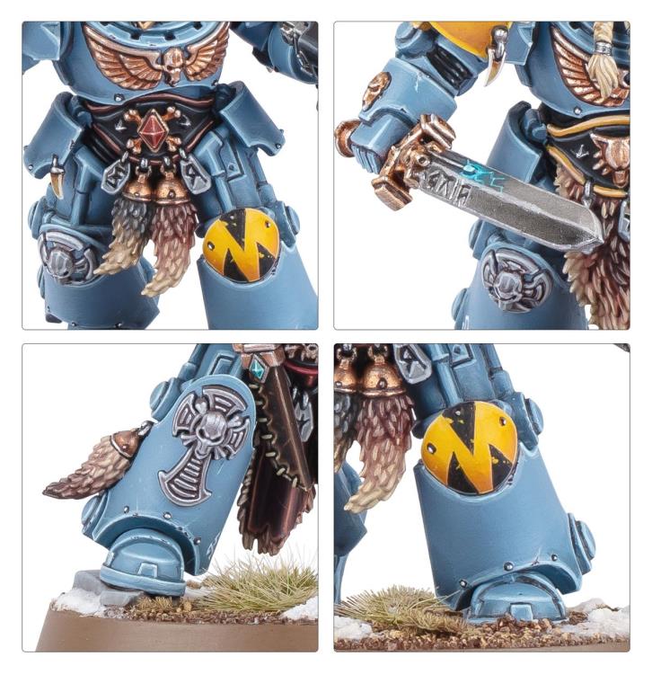 Games Workshop Warhammer 40,000 Space Wolves Wolf Guard Terminators Citadel Plastic Miniatures Set - View 6
