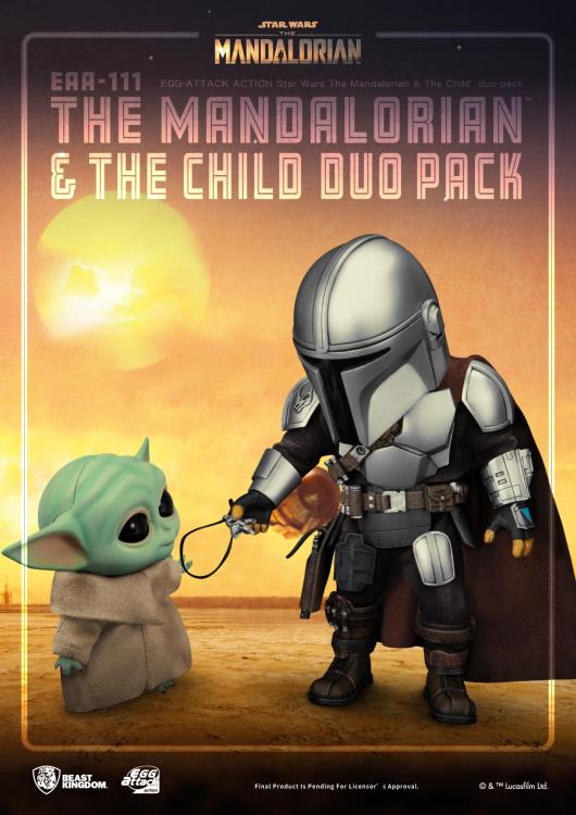 Beast Kingdom Egg Attack Action EAA-111 Star Wars The Mandalorian & The Child Duo Pack - View 6