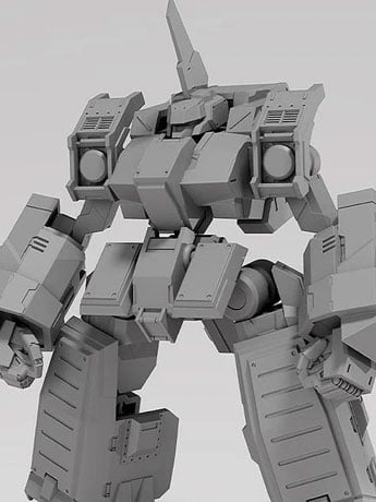Good Smile Titanomachia Moderoid SIDE:CC Graf Faust (Gray Primer-Like Ver.) Model Kit