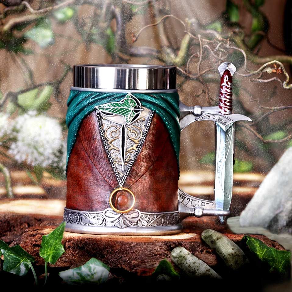 Nemesis Now The Lord of the Rings Frodo Baggins Tankard (6.1-Inch Resin and Steel) - View 10