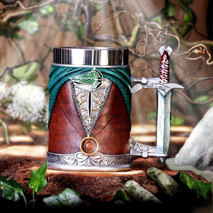 Nemesis Now The Lord of the Rings Frodo Baggins Tankard (6.1-Inch Resin and Steel) - View 10