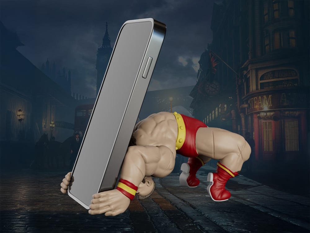 52Toys Street Fighter 6 Zangief Plastic Smartphone Holder - View 2