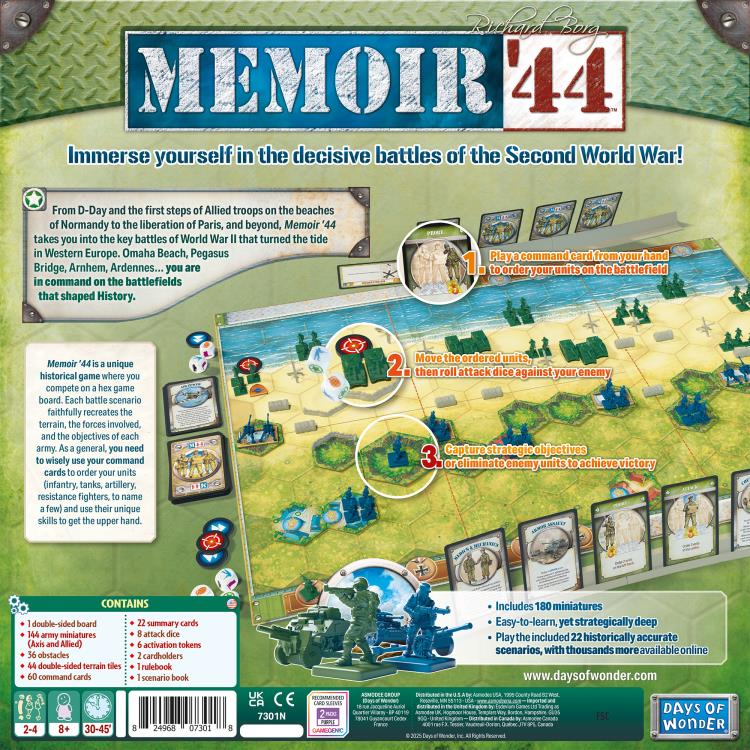Days of Wonder Memoir '44 Refresh Strategy Board Game - View 5