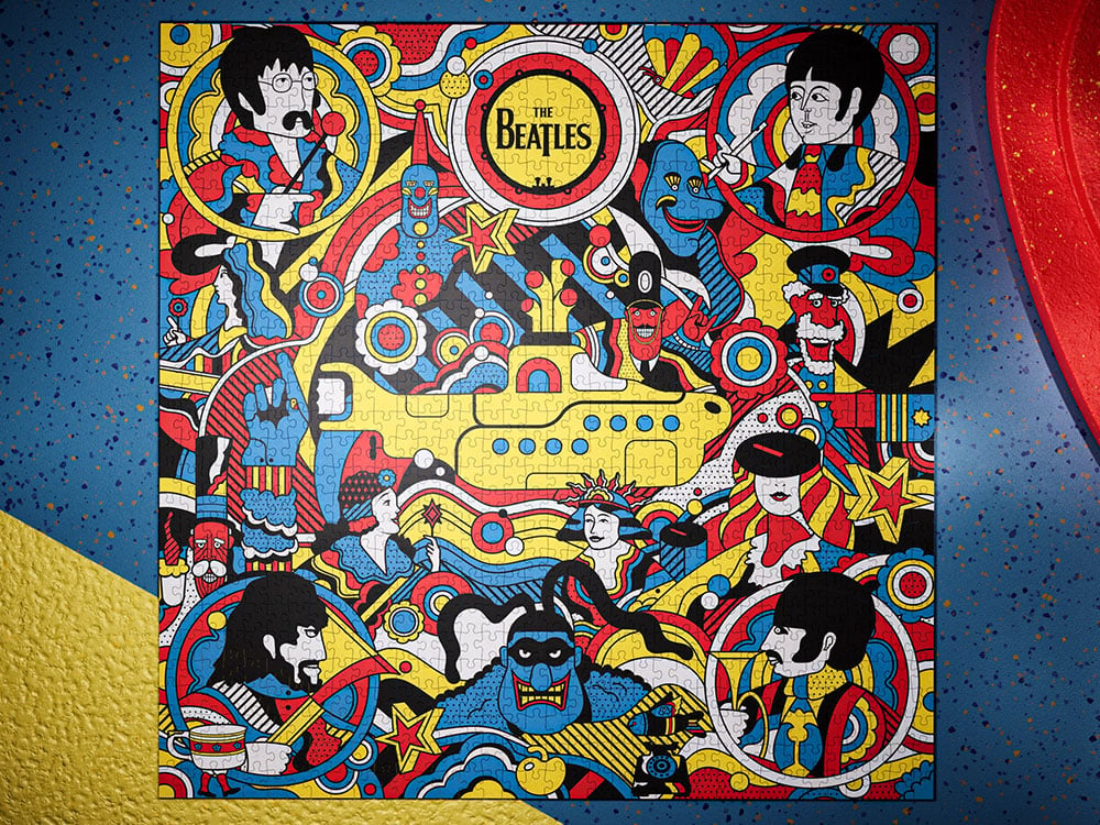 Theory11 The Beatles Yellow Submarine 1000-Piece Jigsaw Puzzle - View 2