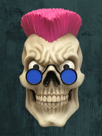 Trick or Treat Studios Goosebumps Curly Vinyl Mask