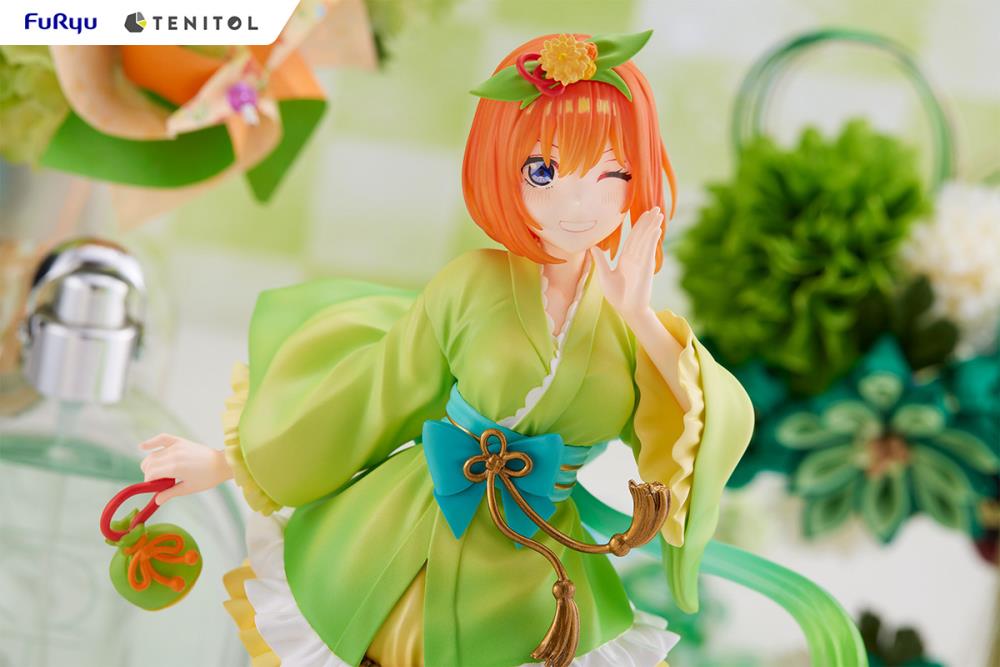 FuRyu The Quintessential Quintuplets Tenitol Yotsuba Nakano (Mini Skirt Yukata Ver.) Figure, 8.66-Inch - View 7