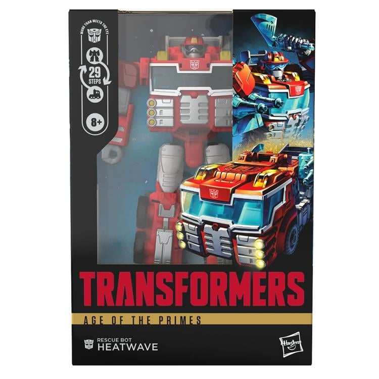 Hasbro Transformers: Age of the Primes Voyager Class Rescue Bot Heatwave Plastic Action Figure - View 7
