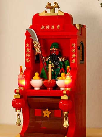 Kuzao Studio Three Kingdoms God of Wealth (Middle Great Guan Gong Ver.) Oblation Table Accessory Set