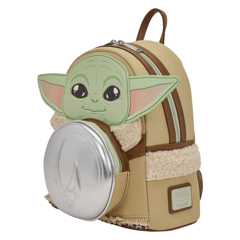 Loungefly Star Wars: The Mandalorian Grogu Cosplay 10.5-Inch Mini Backpack in Polyurethane - View 4