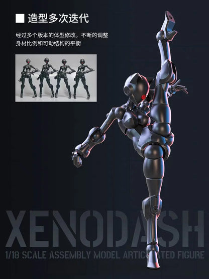 Sheik Mainland 3 Min Project Xenodash (Pink Ver.) 1/18 Scale Plastic Model Kit - View 11