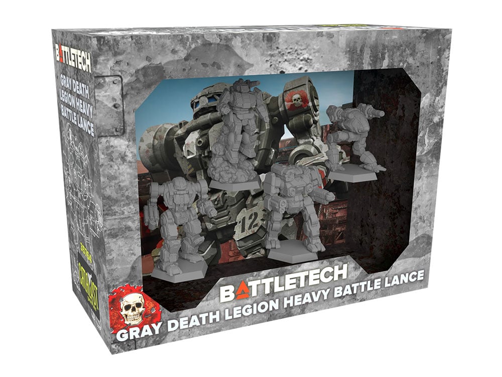 Catalyst Game Labs BattleTech Gray Death Legion Heavy Battle Lance Miniature ForcePack - View 2