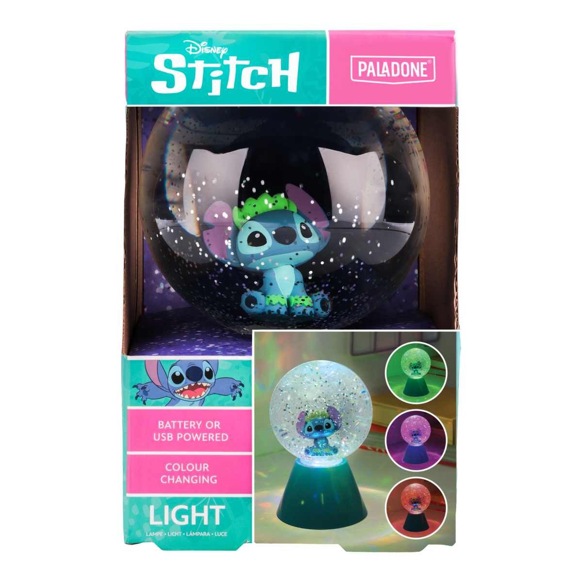 Paladone Lilo & Stitch Stitch LED Glitter Ball 6.4-Inch - View 10
