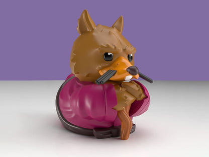 Numskull Teenage Mutant Ninja Turtles Tubbz Splinter Cosplaying Duck (Boxed Edition) 3.54-Inch PVC Collectible - View 2