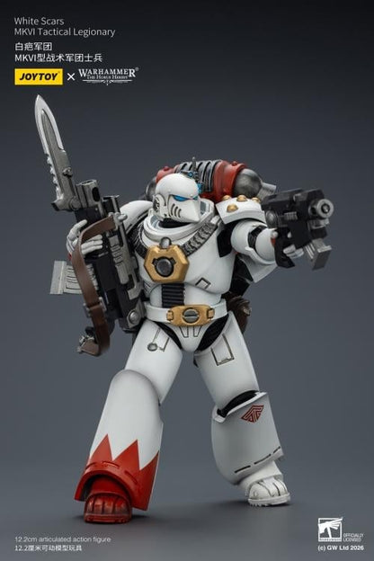 JoyToy Warhammer The Horus Heresy White Scars MKVI Tactical Legionary 1/18 Scale Action Figure - View 12