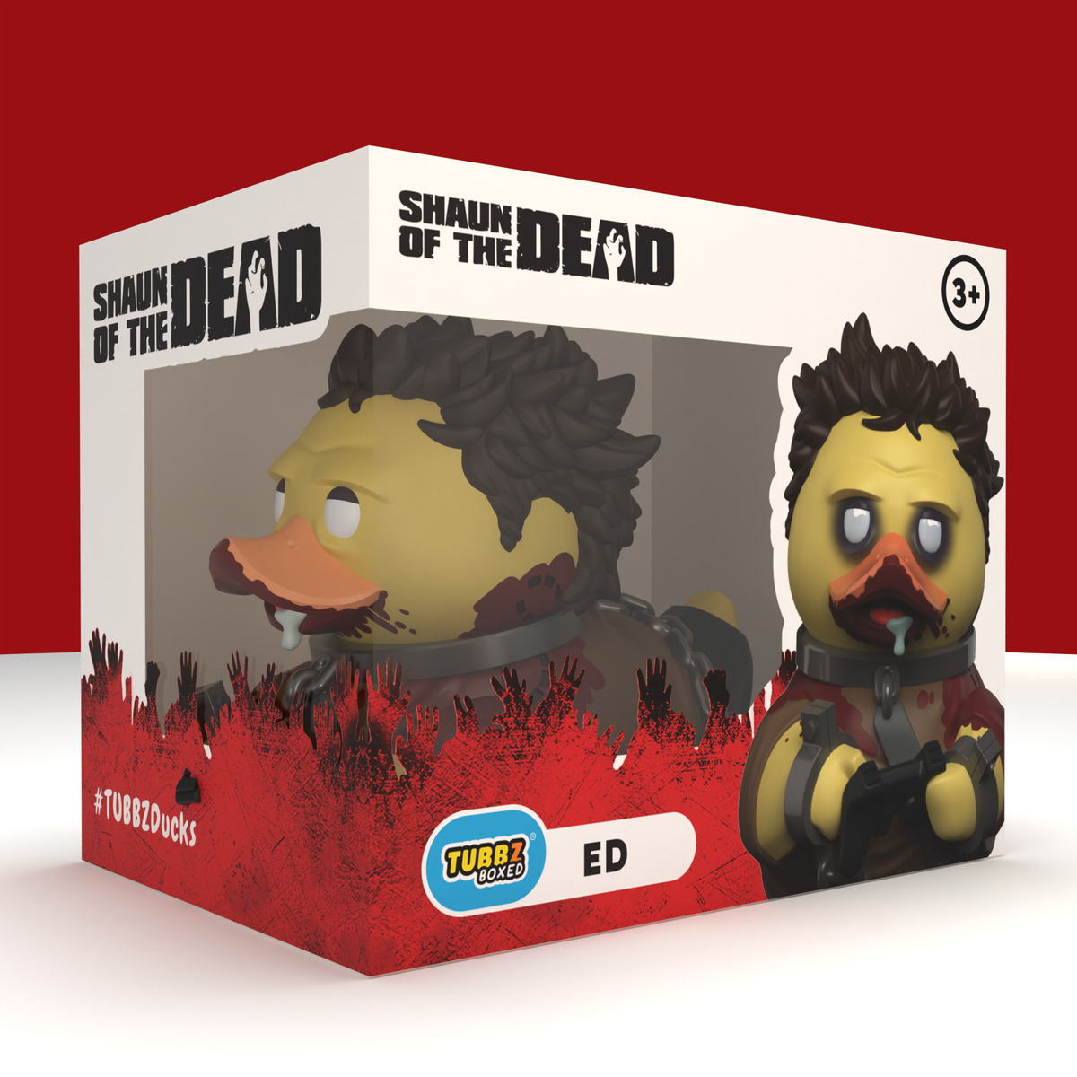 Numskull Shaun of the Dead TUBBZ Zombie Ed Cosplaying Duck Boxed Edition PVC Collectible, 3.5-Inch - View 7