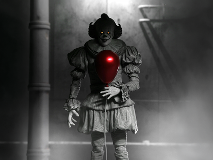 NECA IT: Welcome to Derry Ultimate Pennywise Action Figure (Black and White Ver.) - View 2