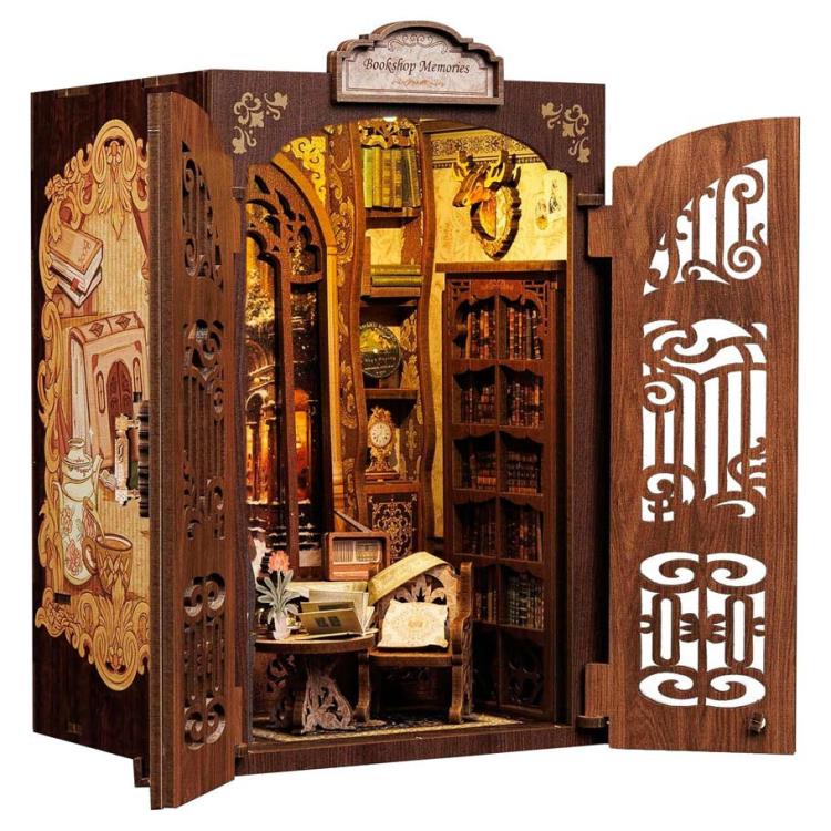 Robotime Bookshop Memories Book Nook Miniature Building Kit - View 3