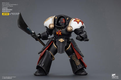 JoyToy Warhammer The Horus Heresy White Scars Ebon Keshig Terminator with Power Glaive 1/18 Scale Action Figure (Ver. 2) - View 8