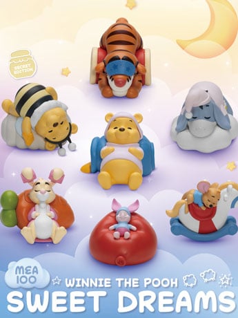 Beast Kingdom Winnie the Pooh Mini Egg Attack MEA-100 Sweet Dreams Boxed Set of 6 Figures