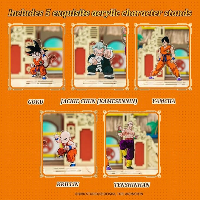 Puremind Dragon Ball Tenkaichi Budokai Wooden Construction Set with Acrylic Figures - View 6