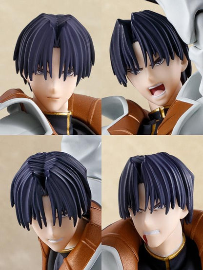 Bandai S.H.Figuarts Rurouni Kenshin: Meiji Swordsman Romantic Story Aoshi Shinomori 6.5-Inch Action Figure - View 7