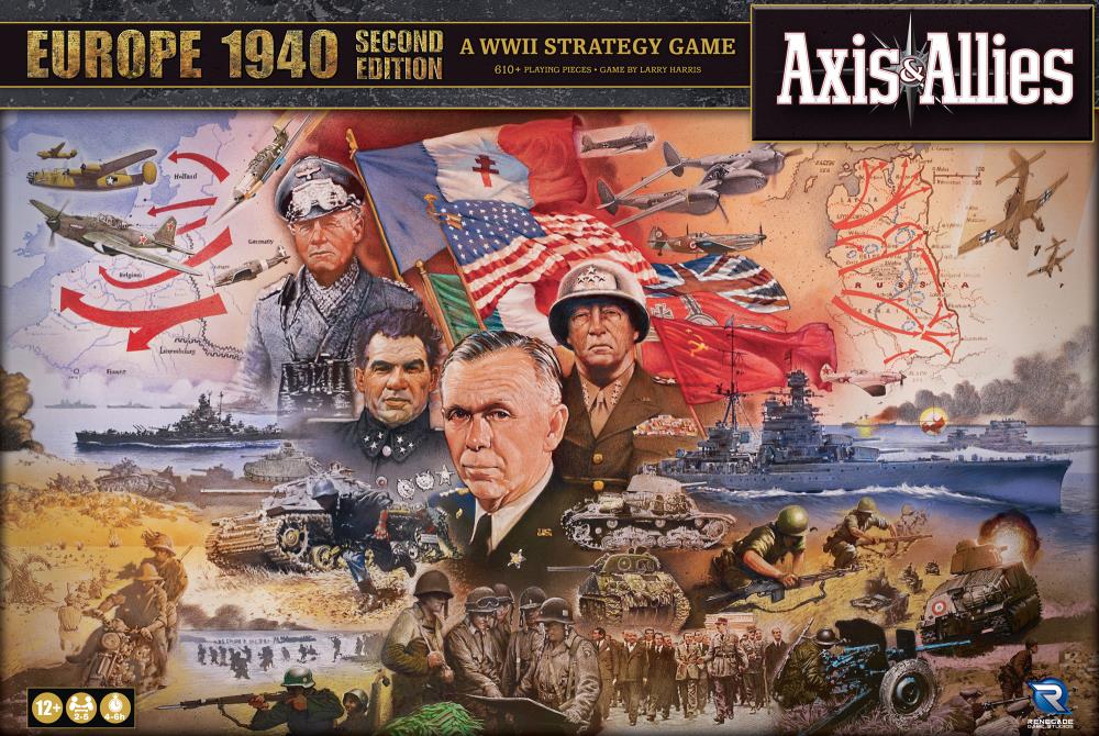 Renegade Game Studios Axis & Allies: 1940 Europe Second Edition Strategy Board Game - View 3