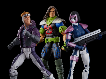 Hasbro Marvel Legends X-Force Domino, Rictor and Cannonball Action Figure Multipack - View 2