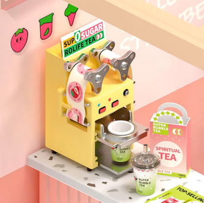 Rolife Super Creator DIY Super Store Double Joy Bubble Tea Model Kit, 6-Inch - View 8