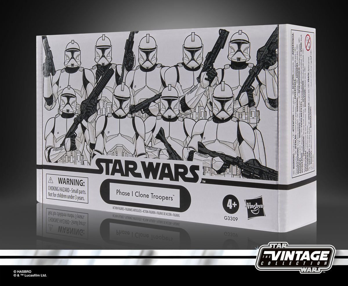 Hasbro Star Wars The Vintage Collection Phase I Clone Troopers Vol. 2 Exclusive Action Figure Set - View 7