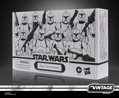 Hasbro Star Wars The Vintage Collection Phase I Clone Troopers Vol. 2 Exclusive Action Figure Set - View 7