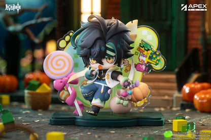 Apex Genshin Impact Twilight Whimsy Kinich Chibi Figure (With Bonus) 4-Inch - View 3