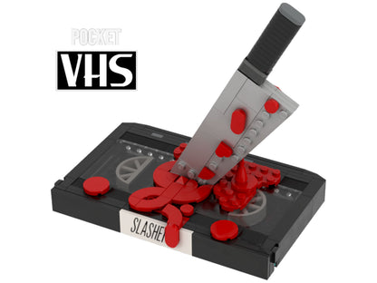 Horror Bricks Slasher Collector Brick Pocket VHS #1 Block Set - View 7