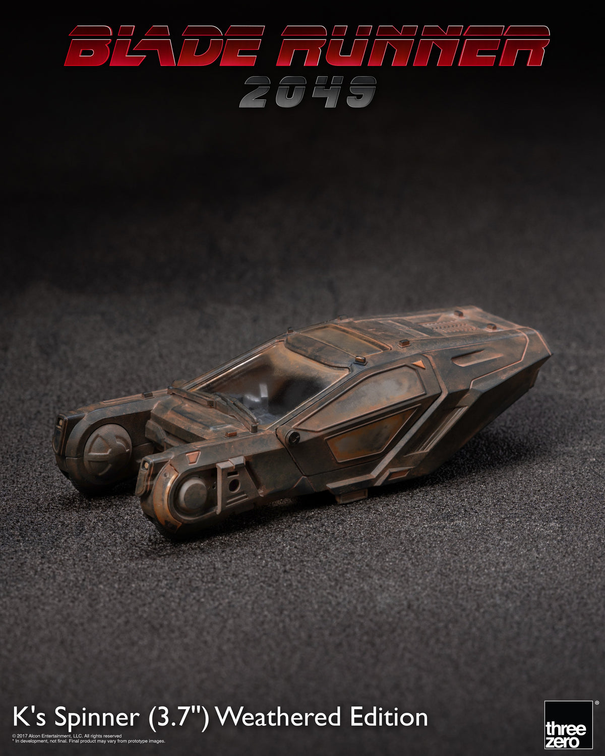 threezero Blade Runner 2049 K's Spinner Weathered Edition Exclusive Police Spinner Model - View 4