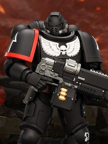 JoyToy Warhammer 40,000 Raven Guard Intercessor 1/18 Scale Plastic Action Figure 4.8-Inch