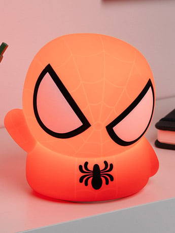 Paladone Marvel SquishyGlo Spider-Man Light, 5.5-Inch Silicone