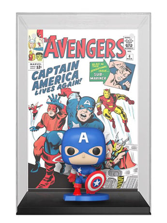 Funko Pop! Comic Covers Marvel Captain America Avengers #4 Vinyl Figure