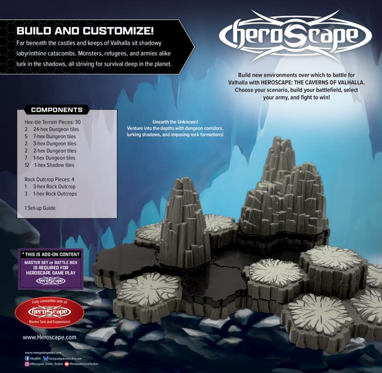 Renegade Game Studios Heroscape The Caverns of Valhalla Terrain Expansion - View 5