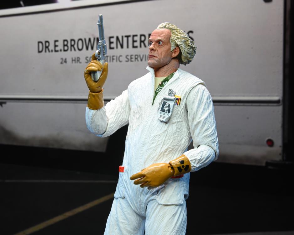 NECA Back to the Future Ultimate Doc Brown (Hazmat Suit) Action Figure - View 11