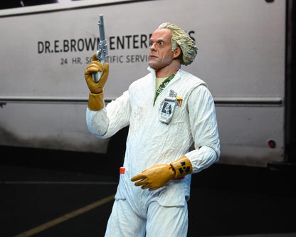 NECA Back to the Future Ultimate Doc Brown (Hazmat Suit) Action Figure - View 11