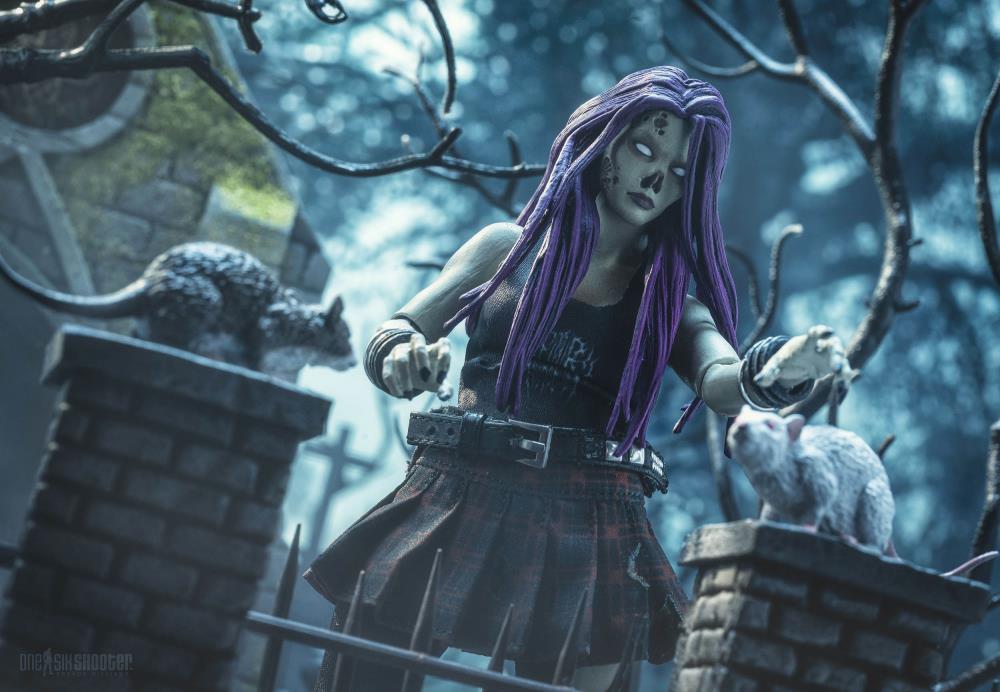 Four Horsemen Graveyard Zombies Rocker (Female) Zombie Action Figure - View 11