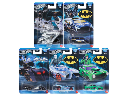 Mattel Hot Wheels DC Comics Silver Series 2026 Mix 2 Set of 5 1/64 Scale Die-Cast Models - View 2
